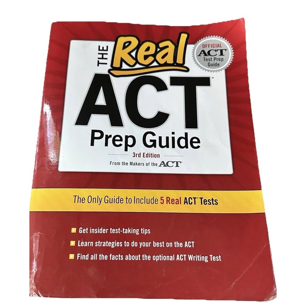 The Real ACT Prep Guide 3rd Edition Official ACT Practice Tests Paperback